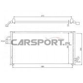 Chłodnica klimatyzacji do Forester 97-98