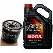 Pakiet olejowy Motul 5w40 8100 X-Clean + filtr oleju
