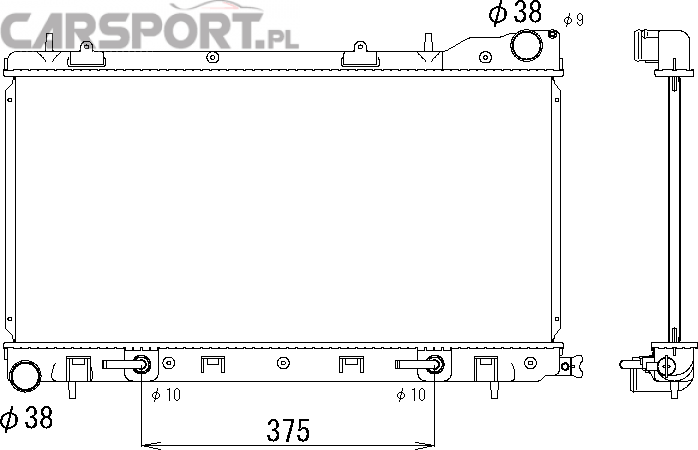 Chłodnica wody Koyo do Forester 97-02 Automat