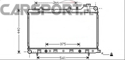 Chłodnica wody Koyo do Forester 02-08 / Impreza 97-00 Automat
