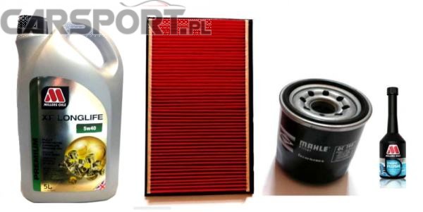 Pakiet olejowy Millers XF Longlife Premium 5w40 + filtry KNECHT + płukanka